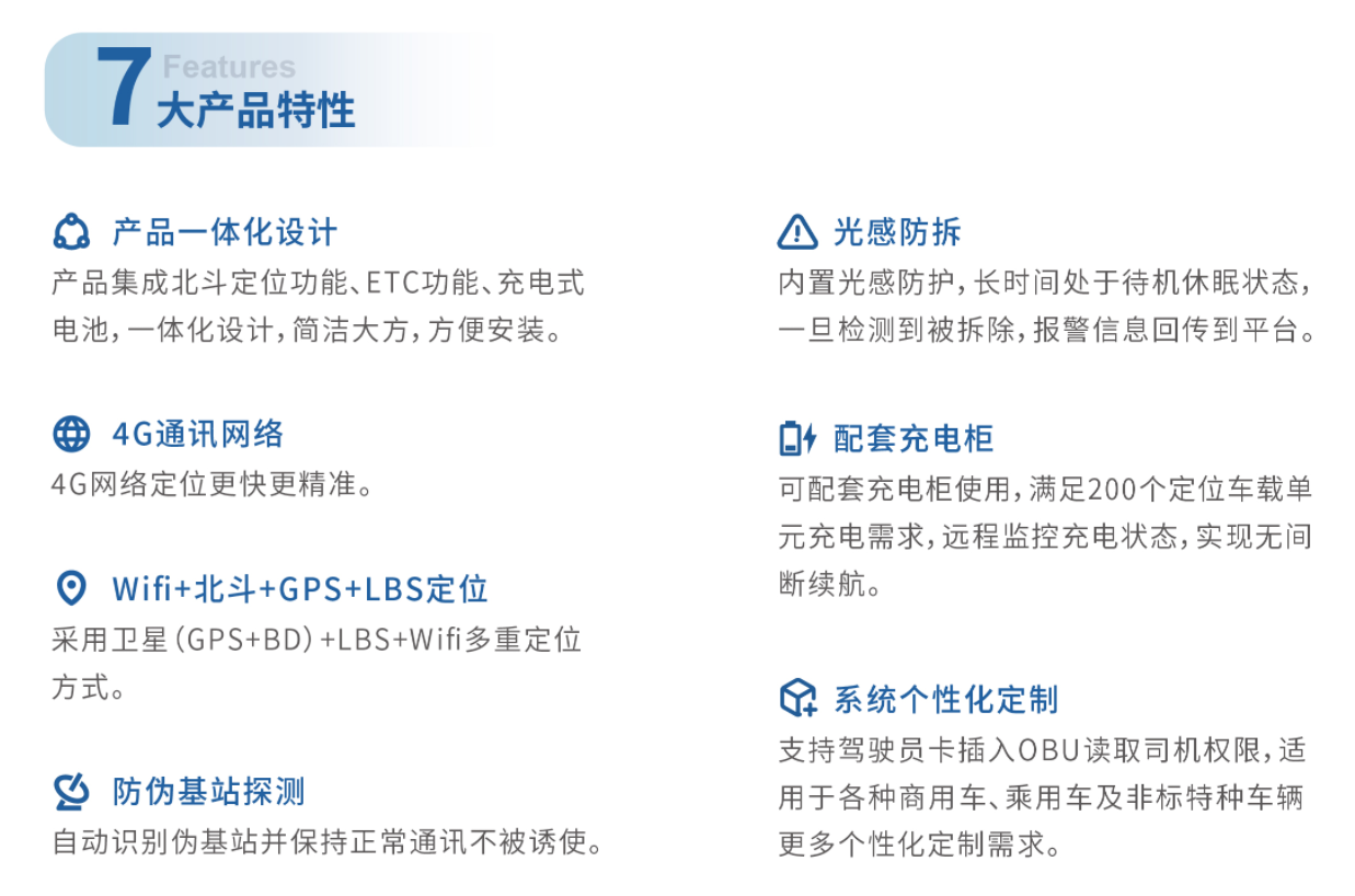 德亞定位車載單元特性