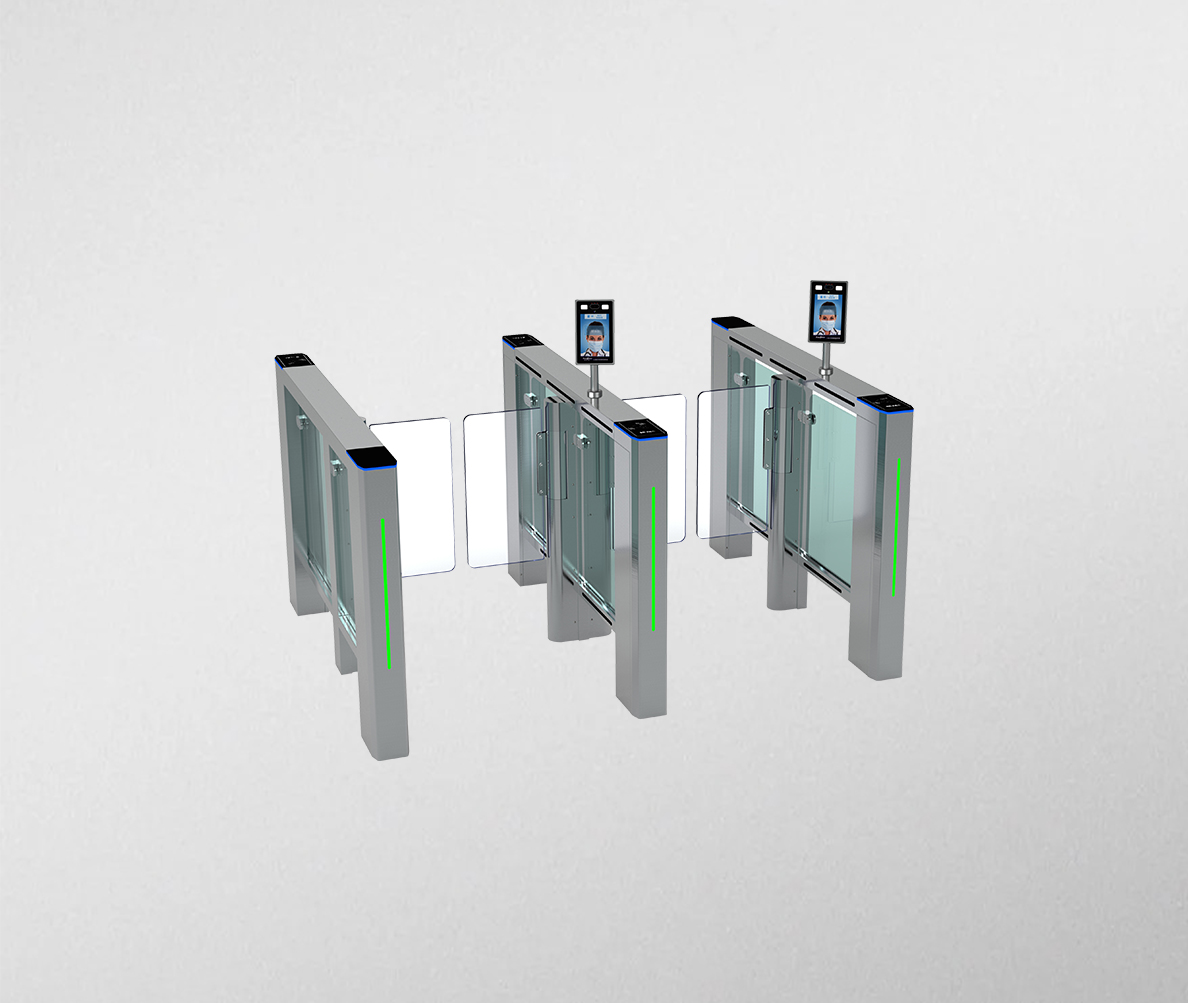 人臉識別測溫閘機