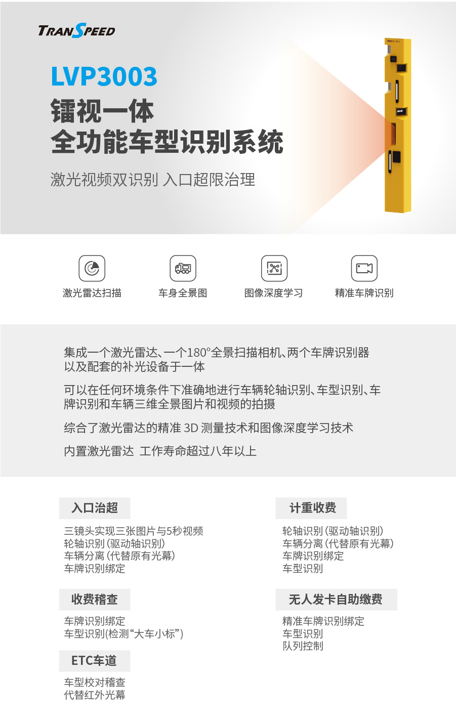 鐳視一體全功能車型識別系統